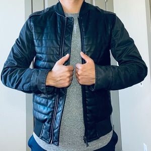 BuffaloDavid Bitton Faux Leather Motorcycle Jacket